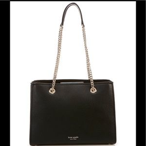 KATE SPADE Amelia Pebbled Leather Large Snap Tote